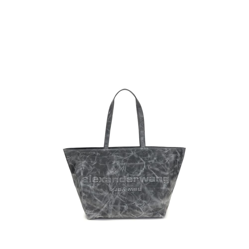 Front view with bag zipped and handles upright.