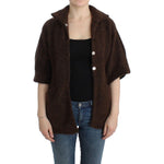 Cavalli Brown mohair knitted cardigan SIG11843-2