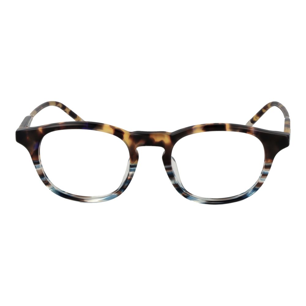 Lozza Multicolor Men Glasses Frame, full-rim panto style with multicolor nickel silver frame and demo plastic lenses, size 49-20-145.