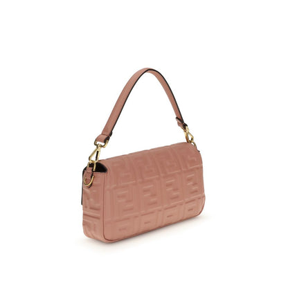 Fendi Multicolor Calf Leather Bos Taurus Shoulder Bag with embossed FF motif and vintage gold-finish hardware.