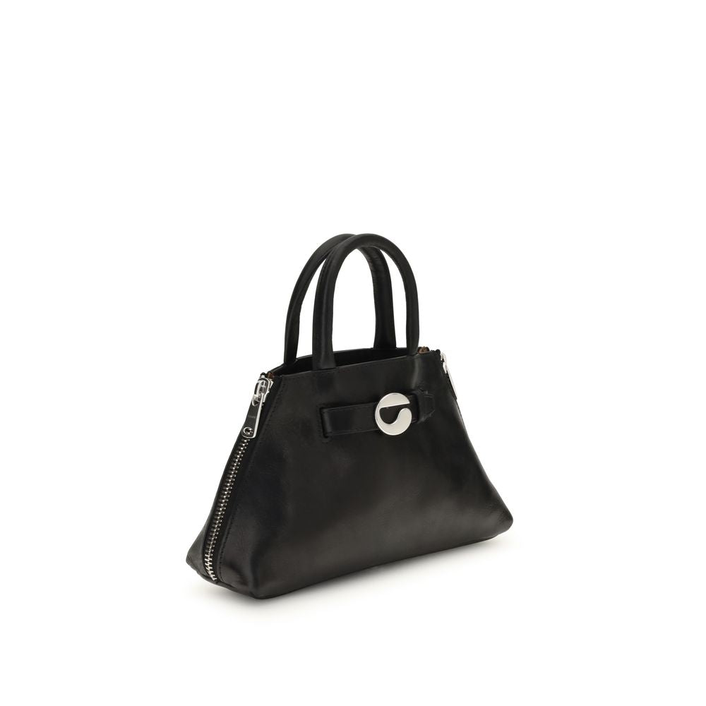 Coperni Black Calf Leather Bos Taurus Shoulder Bag, sleek mini data bag with versatile styling, autumn winter accessory, AW25