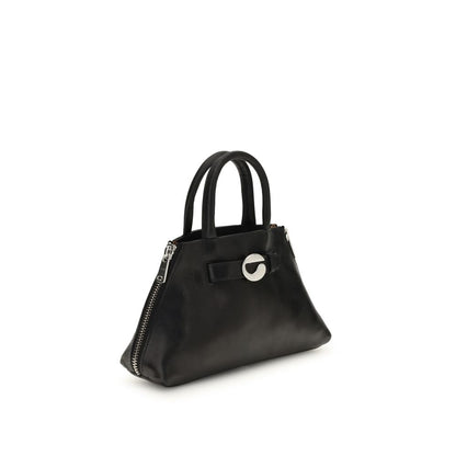 Coperni Black Calf Leather Bos Taurus Shoulder Bag, sleek mini data bag with versatile styling, autumn winter accessory, AW25