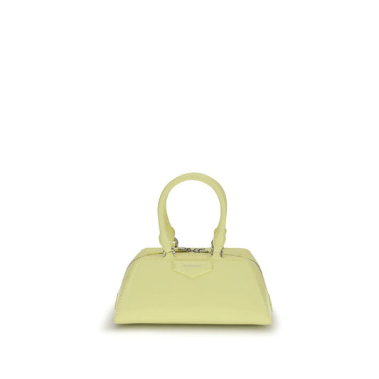 Givenchy Yellow Calf Leather Bos Taurus Handbag with structured design and articulated handles.