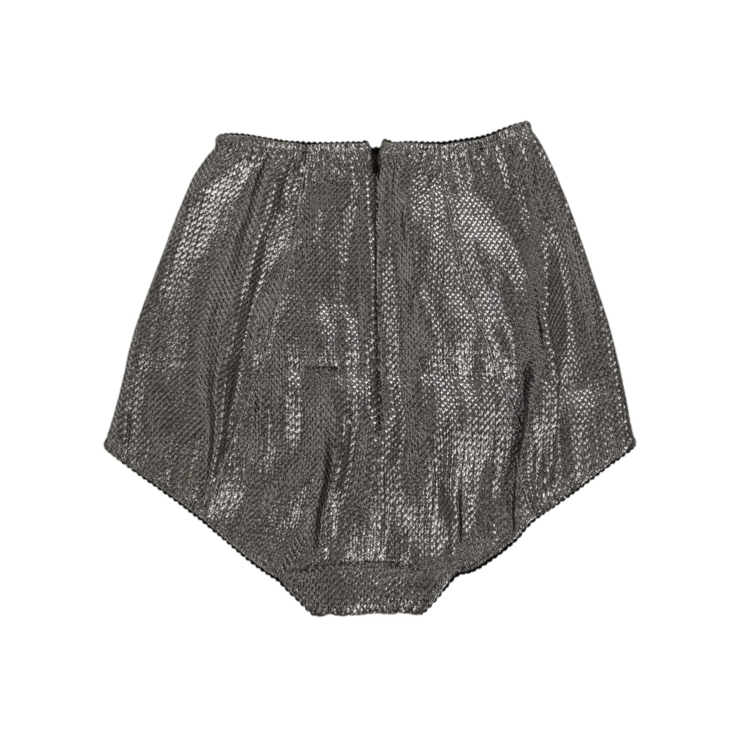 Dolce & Gabbana Gray Silk Stretch Slip Girdle Panty Underwear