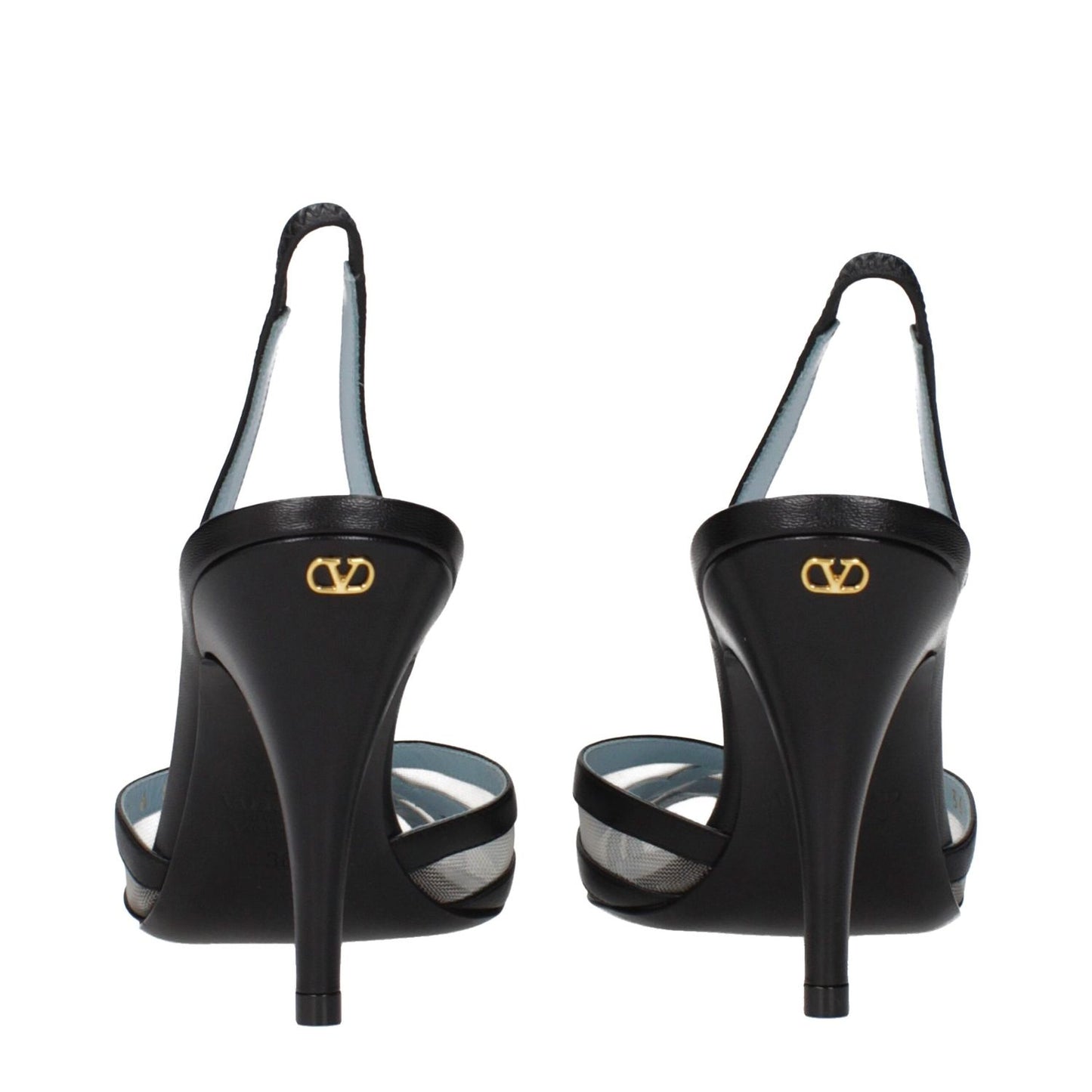 Valentino Garavani Black Leather High Heel Pumps