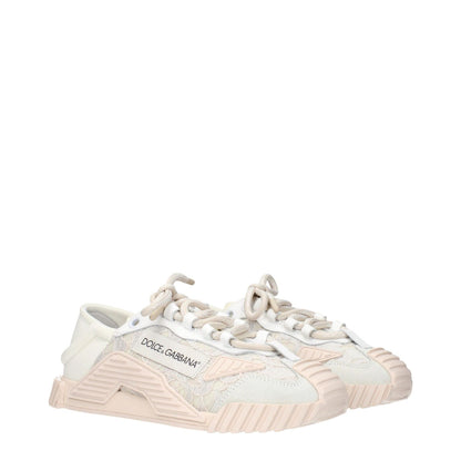 Dolce & Gabbana Gray Fabric Sneakers