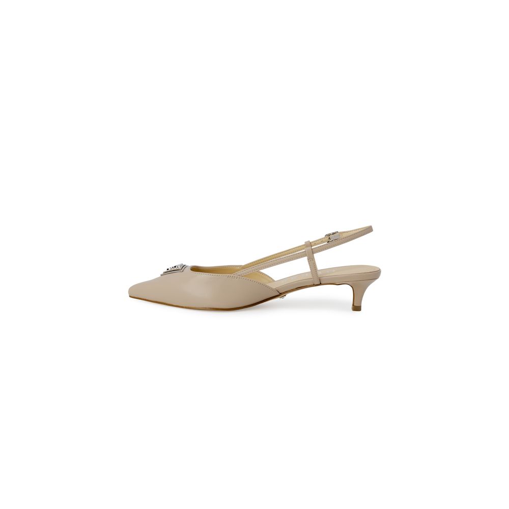 Guess Beige Polyester High Heel Pumps Guess