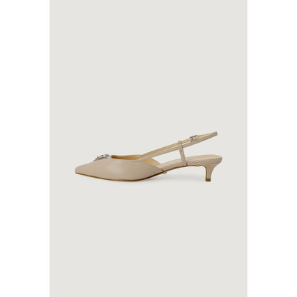 Guess Beige Polyester High Heel Pumps Guess
