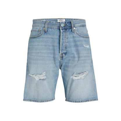Jack Jones Light Blue Cotton Bermuda Shorts
