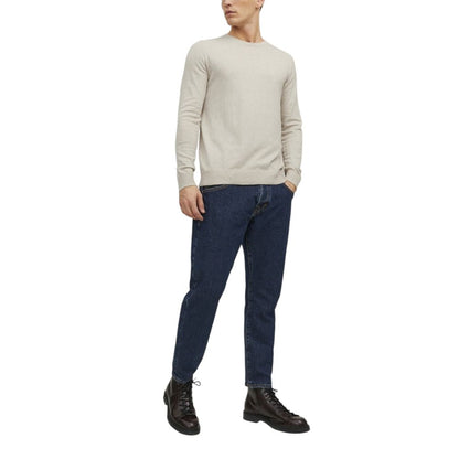 Jack Jones Beige Cotton Sweatshirt