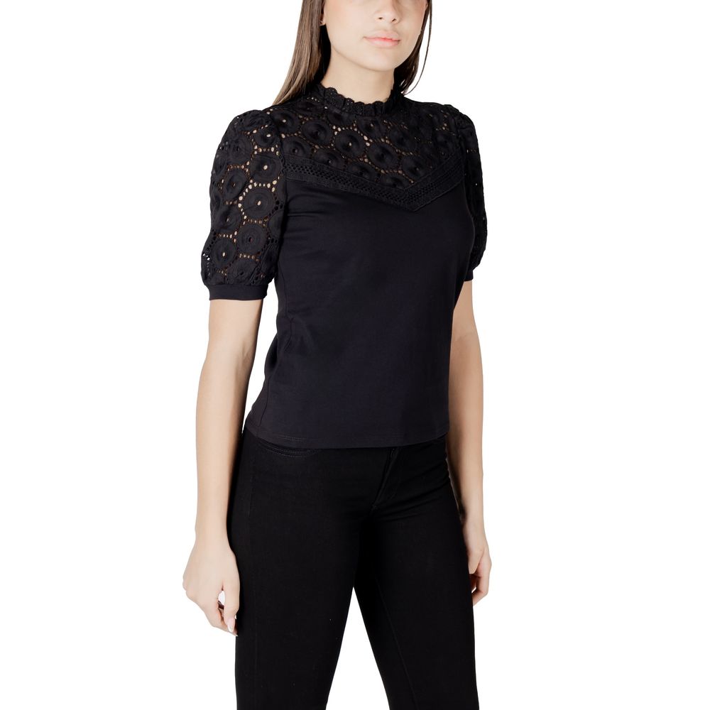 Morgan De Toi Black Cotton T-Shirt