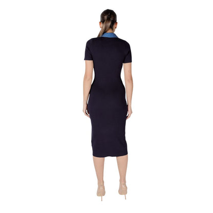 Morgan De Toi Blue Viscose Long Dress