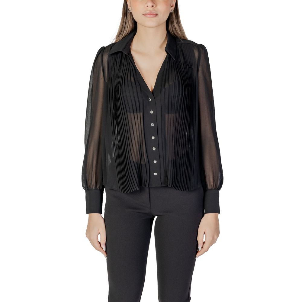 Morgan De Toi Black Polyester Blouse