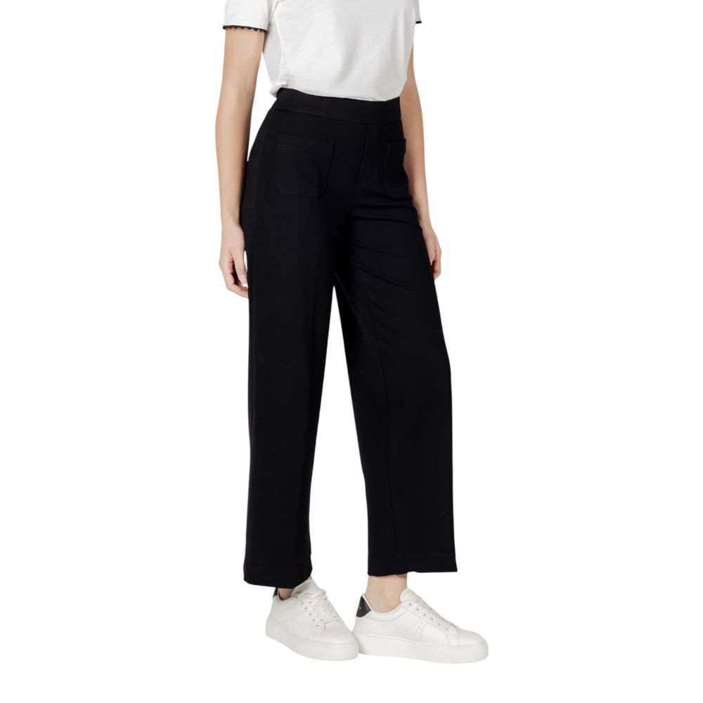 Street One Black Viscose Casual Pants