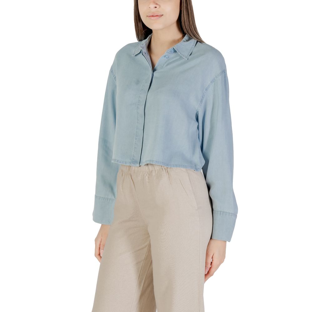 Only Light Blue Lyocell Blouse