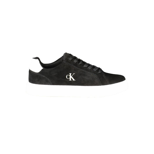Calvin Klein Black Leather Men Sneaker