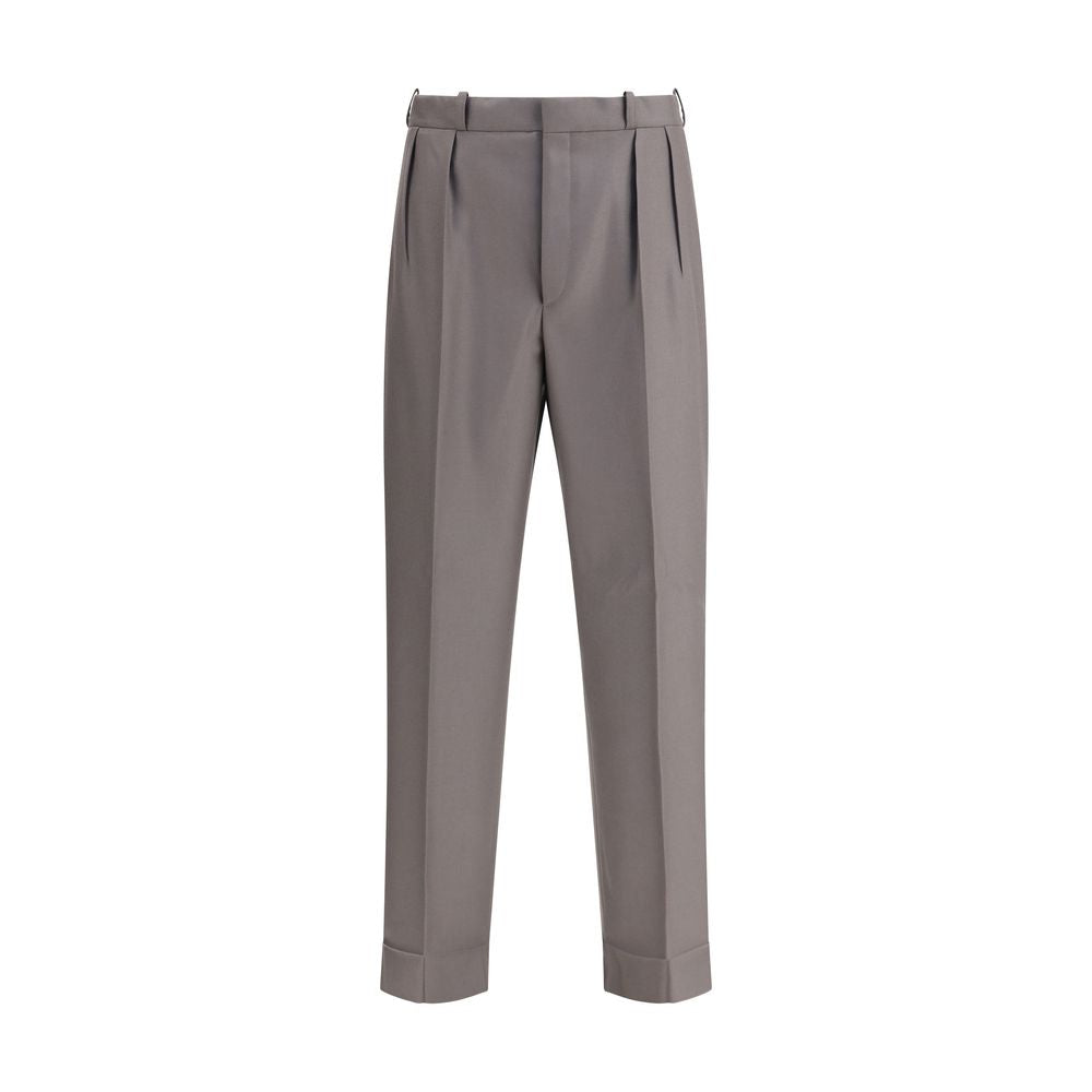Margiela Bicolor Fleece Wool Dress Pants