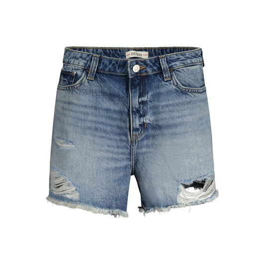 Guess Jeans Blue Cotton Short