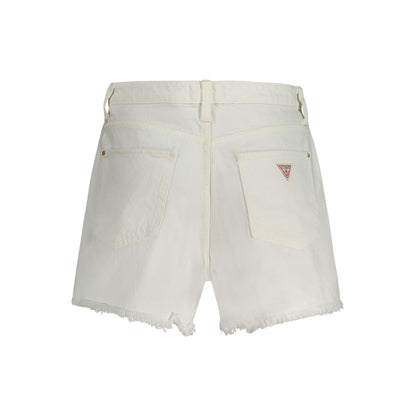 Guess Jeans White Cotton Short