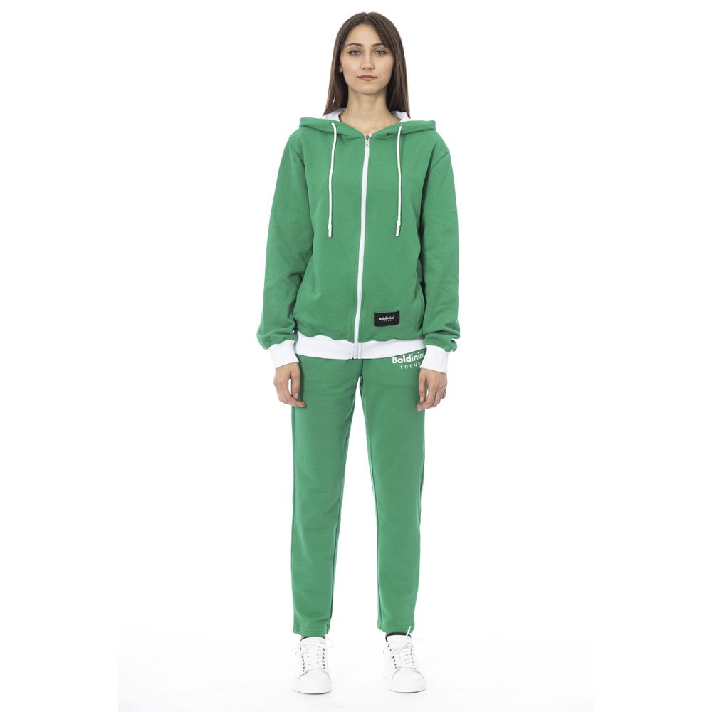 Baldinini Trend Green Cotton Women Sweater