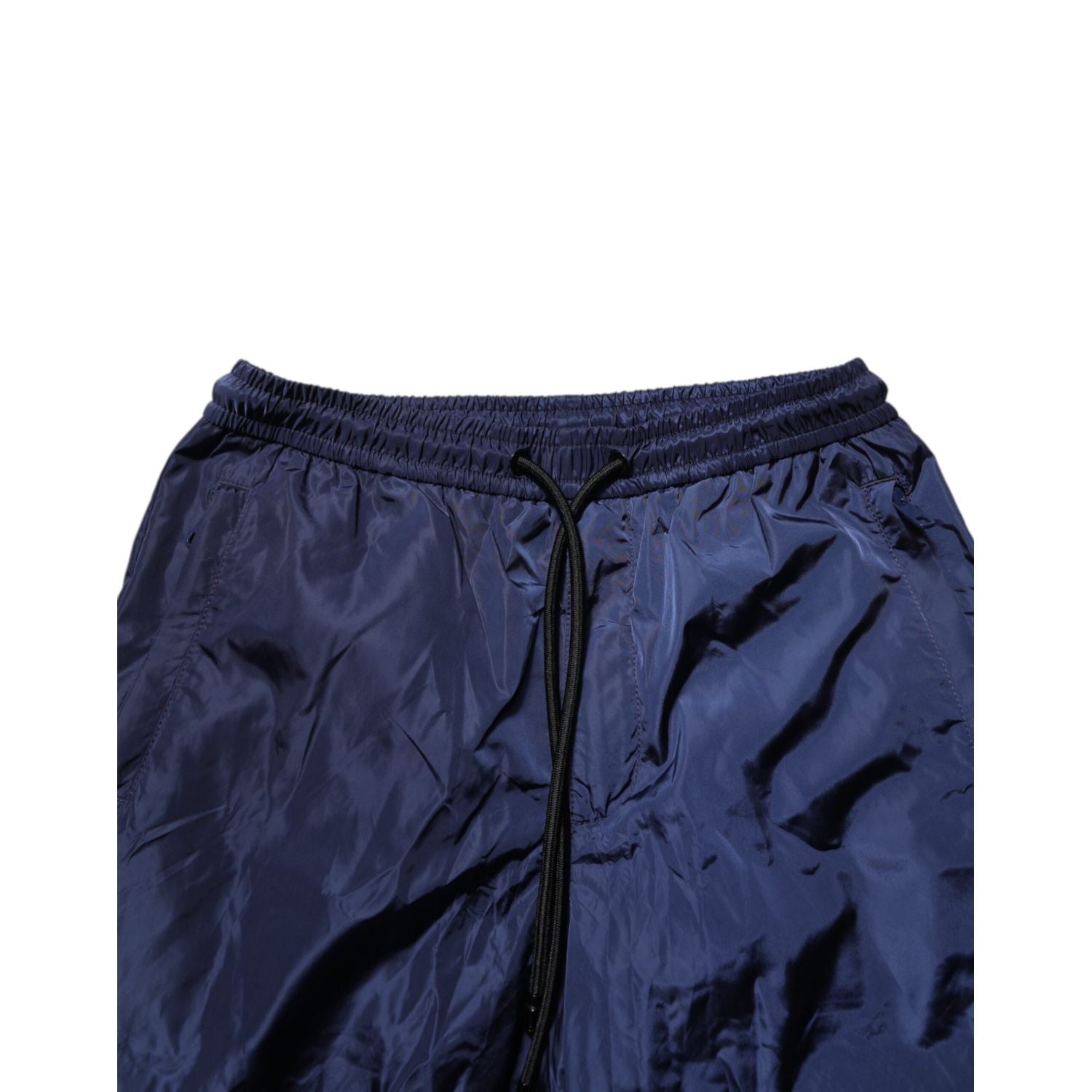 Dolce & Gabbana Blue Nylon Straight Jogger Sweatpants Pants