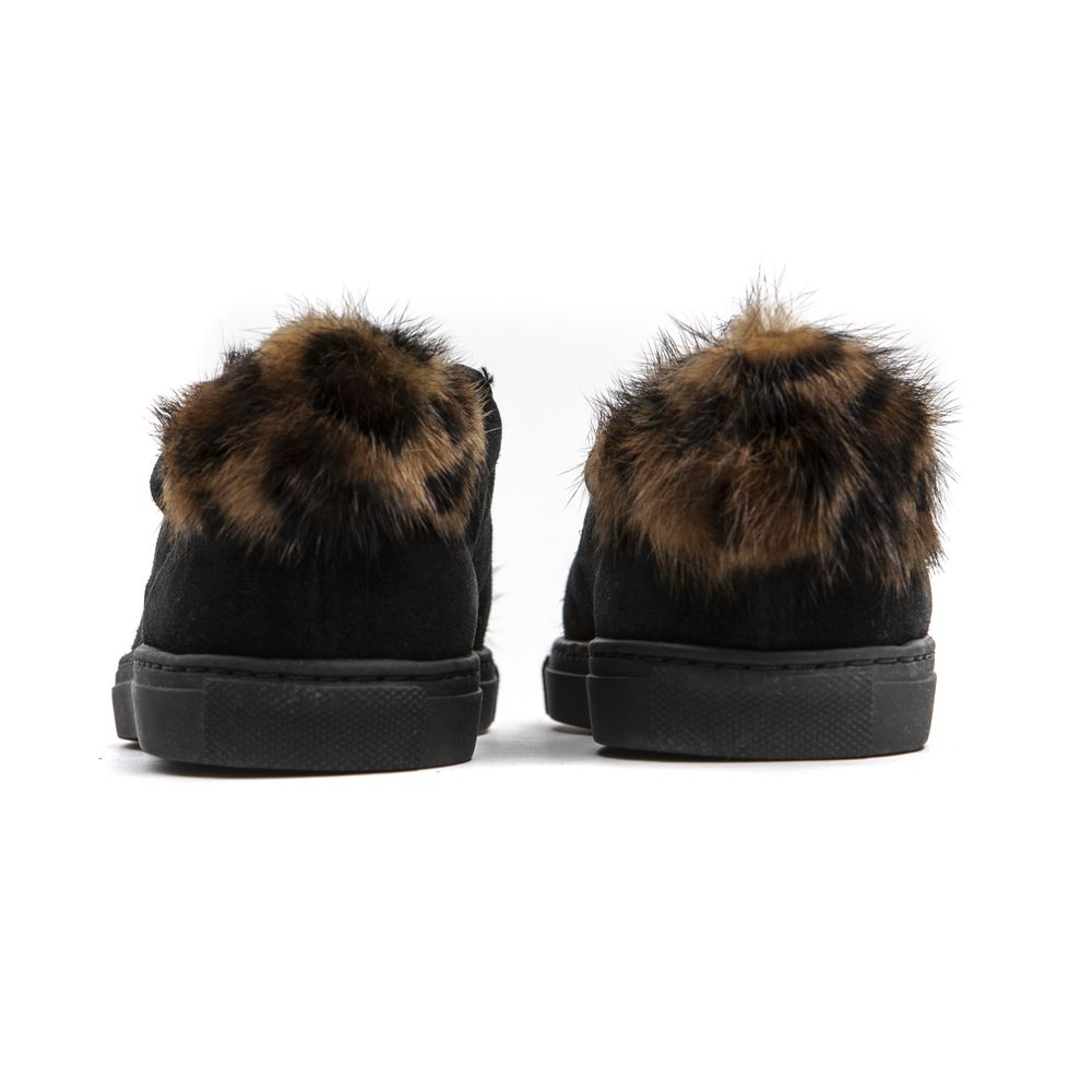 Mr&Mrs Italy Black Leather Sneaker