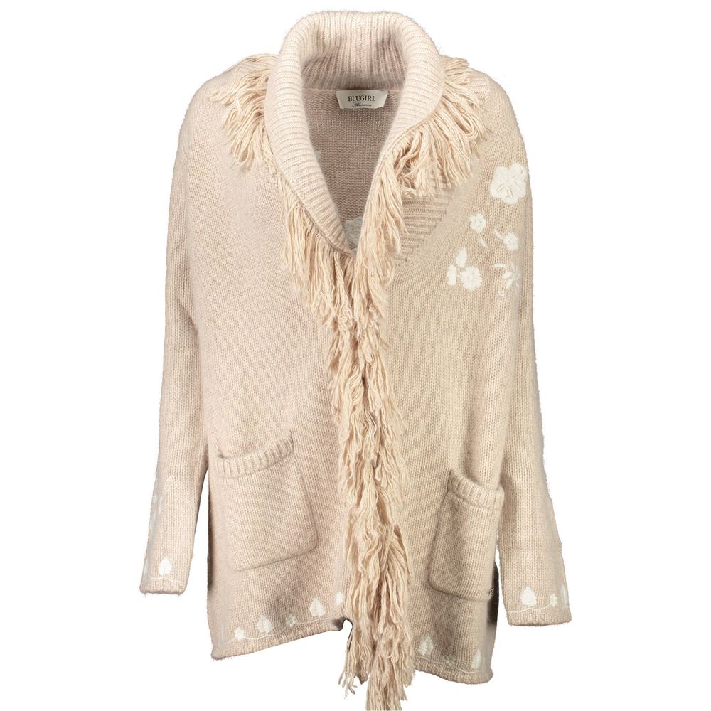 Blugirl Beige Polyamide Women Cardigan