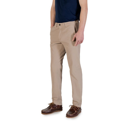 Borghese Beige Cotton Skinny Pants