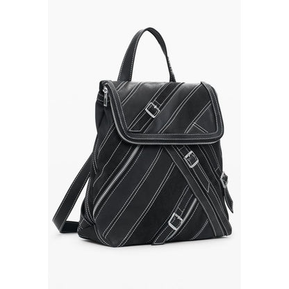 Desigual Black Polyurethane Women Backpack