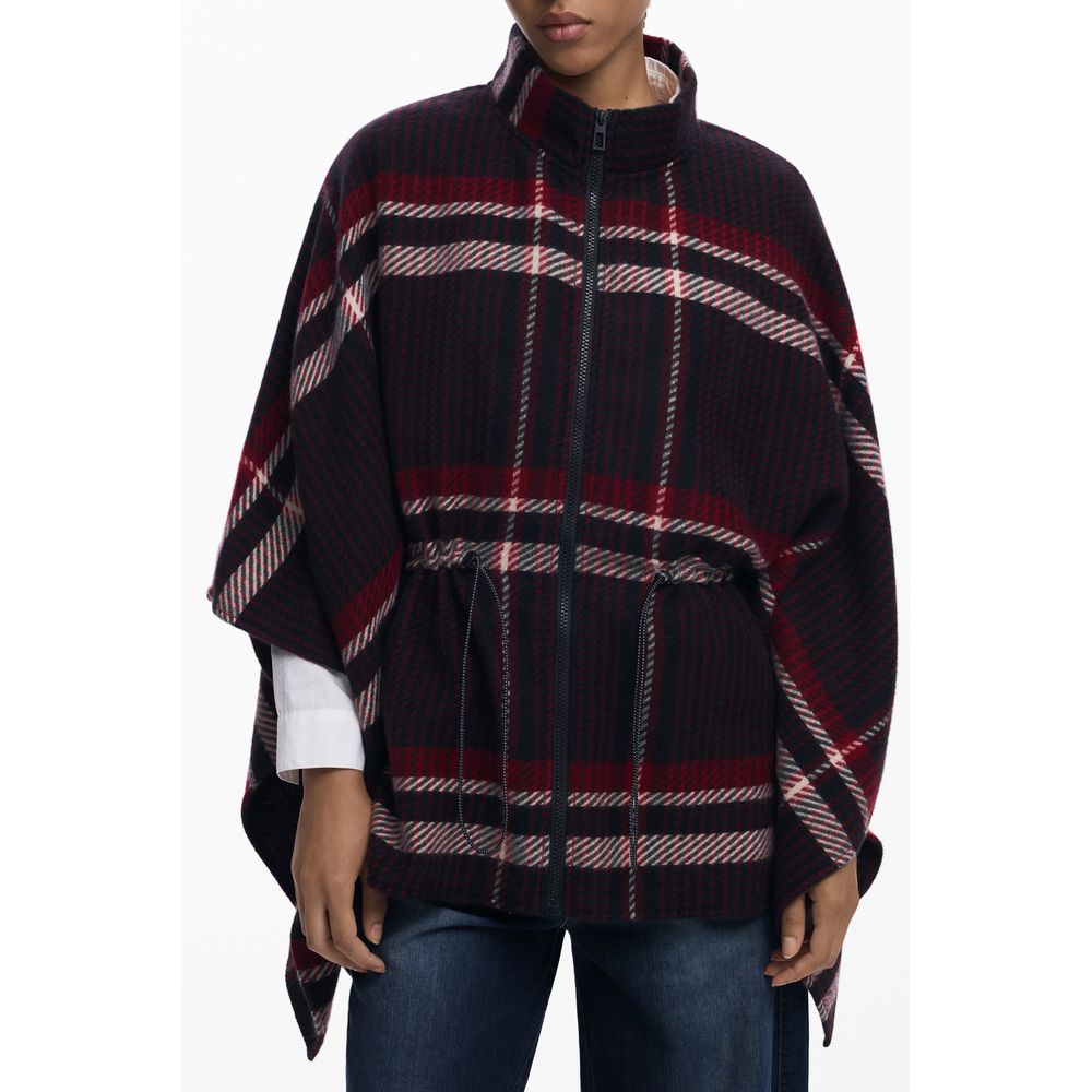 Desigual Black Polyester Women Poncho