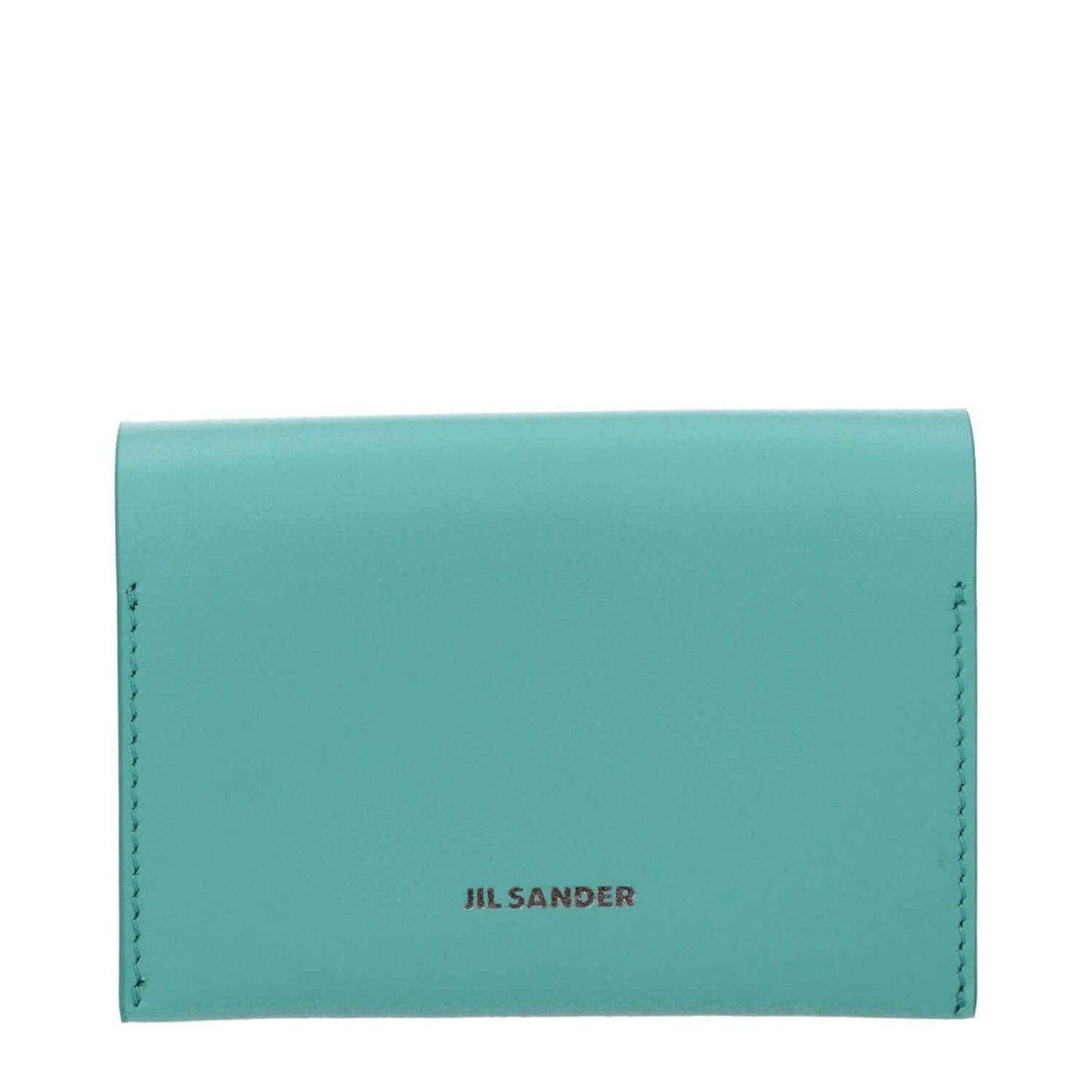 Jil Sander Green Leather Cardholder