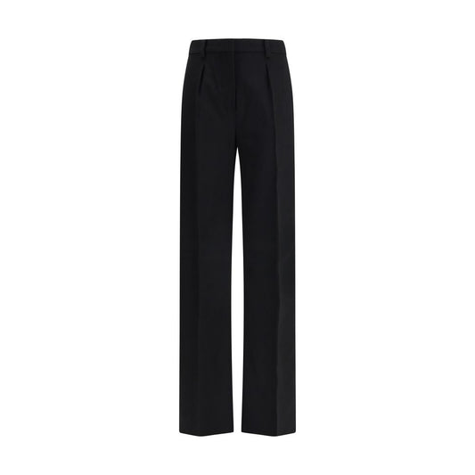 Max Mara Black Camel Hair Casual Pants