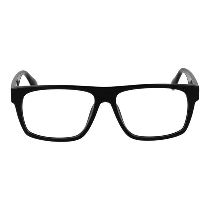 Rectangle BMW Black Plastic Glasses (Frames) for men, full-rim design with black plastic frame and demo lenses, 140 mm frame width.