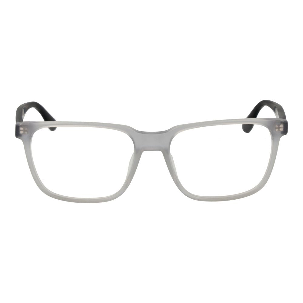 BMW White Acetate Glasses (Frames) for men, full-rim rectangle style with demo plastic lenses and no extra features. Includes branded case.