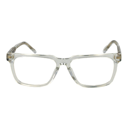 Guess Transparent Acetate Glasses (Frames) for men, full-rim, rectangle style, with demo lenses and transparent acetate frame.
