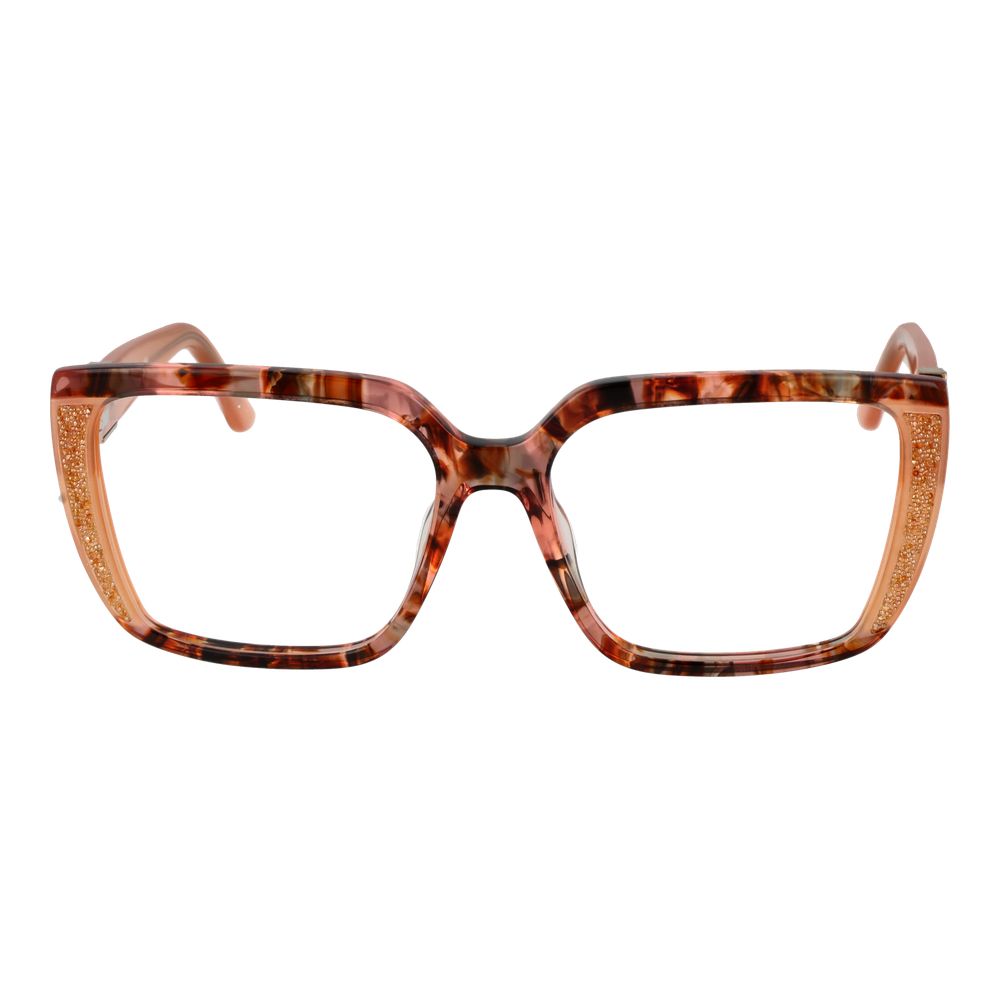 Marciano by Guess Orange Acetate Glasses (Frames) for women, full-rim butterfly style with demo lenses, including branded case.