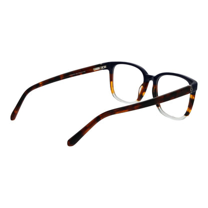 Guess Multicolor Acetate Glasses (Frames) for men, full-rim rectangle style with spring hinge, multicolor acetate frame and plastic demo lenses.