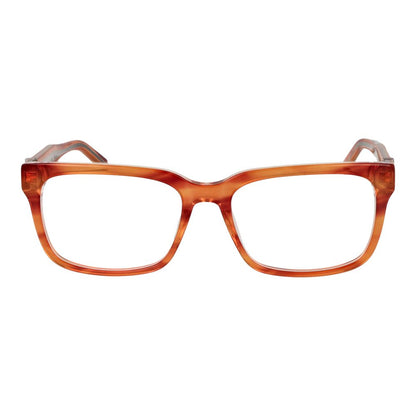 Guess Orange Acetate Glasses (Frames) for men in rectangle style with full-rim, orange acetate frame, and demo lenses, includes branded case.