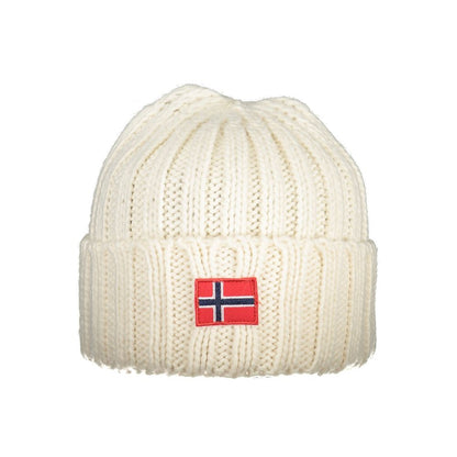 Norway 1963 White Marabou Men Cap with distinctive marabou construction and iconic logo, showcases timeless and sophisticated design.