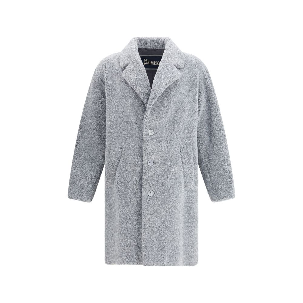 Herno Gray Polyester Coat