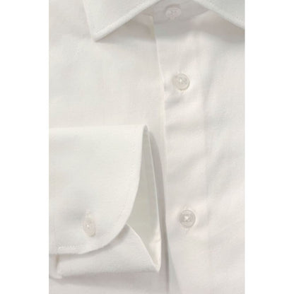 Baldinini Trend White Cotton Shirt
