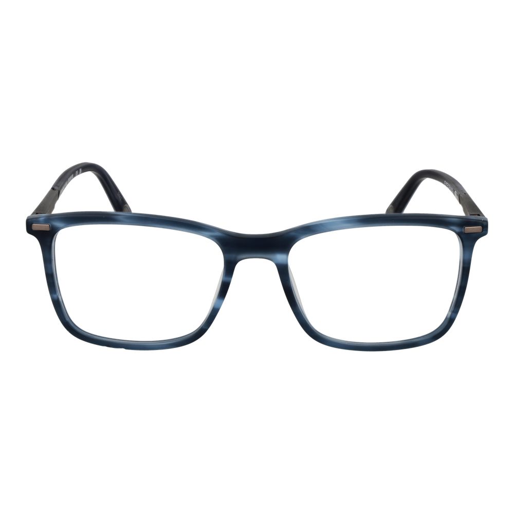 Men's rectangle Land Rover Blue Acetate & Metal Glasses (Frames) with full-rim style, demo lenses, and spring hinge.
