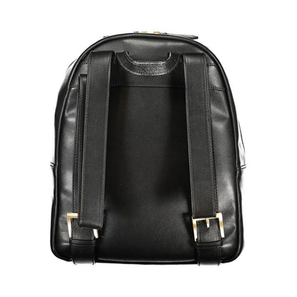 Mario Valentino Black Polyurethane Women's Backpack