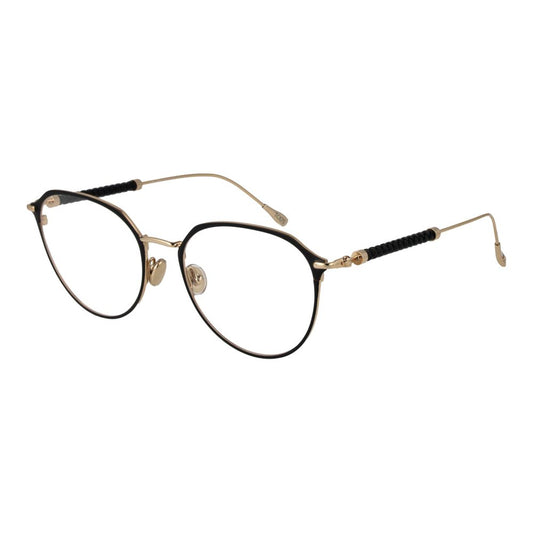 Tod's Black Metal Glasses (Frames) for women with full-rim Panto style, featuring black metal frame and plastic demo lenses.