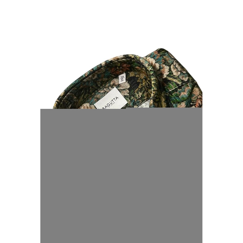 Bagutta Multicolor Cotton Men Shirt 1728,67345744032,Bagutta,Clothing,M,Men,Multicolor,New with tags,Pattern - Shirts - Clothing,Shirts - Clothing,XL
