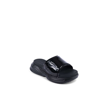 Calvin Klein Black Polyurethane Slides