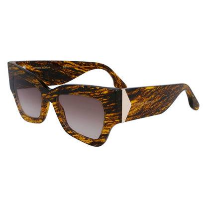 Victoria Beckham Brown Acetate Sunglasses