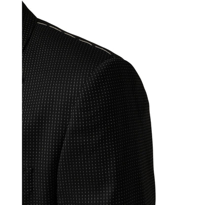 Dolce & Gabbana Dark Gray Fantasy Single Breasted Jacket Blazer