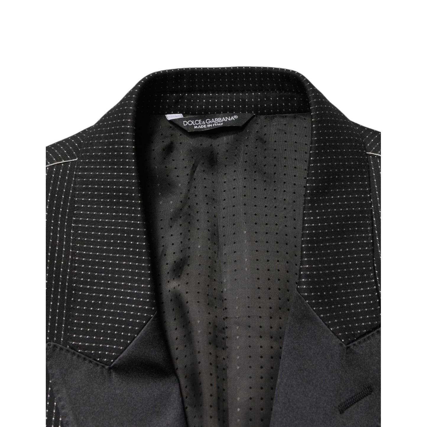 Dolce & Gabbana Dark Gray Fantasy Single Breasted Jacket Blazer