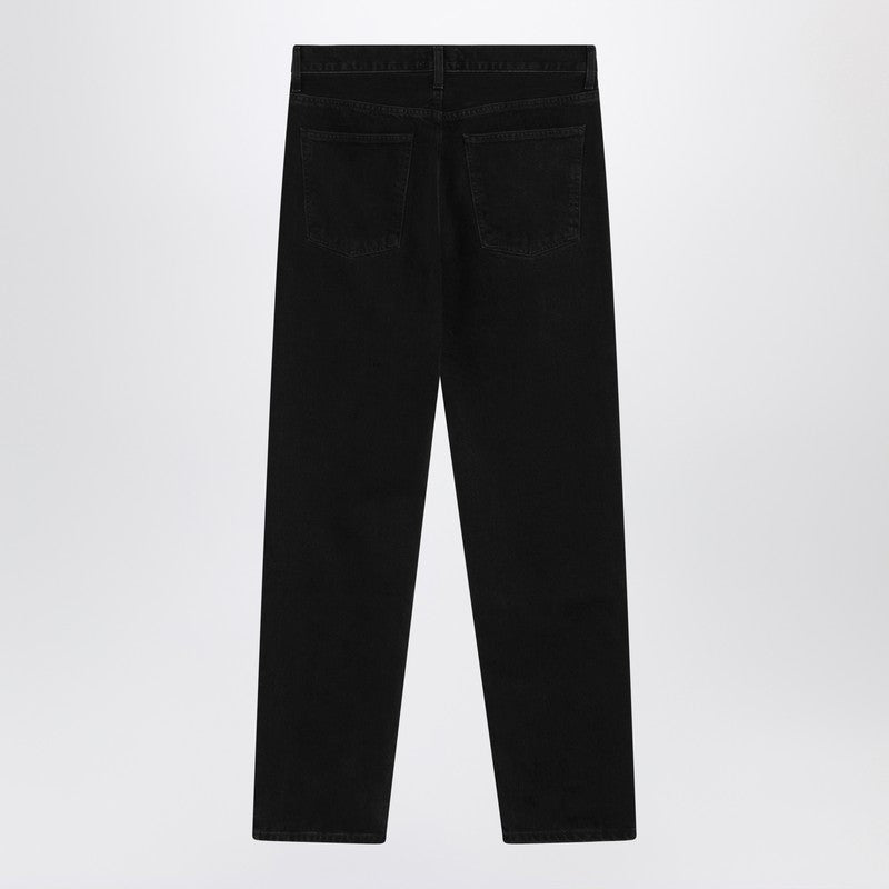 AGOLDE Black jeans in regenerated denim